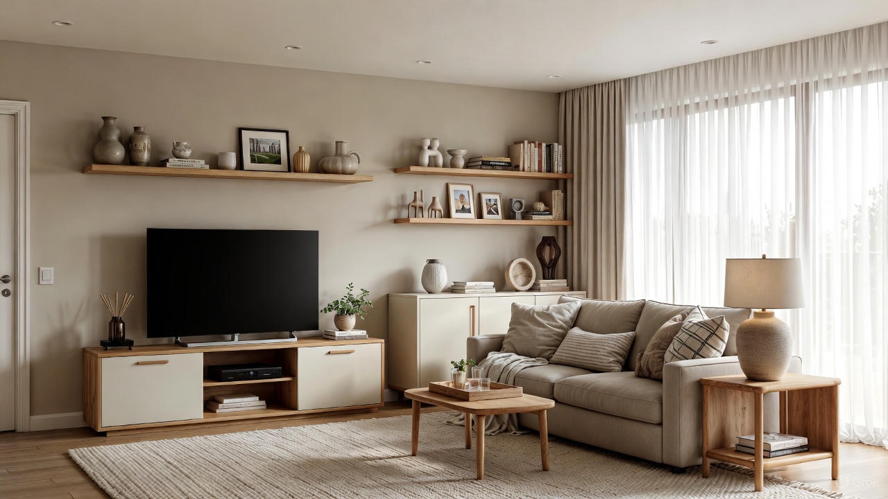 عرض استاندارد میز TV
